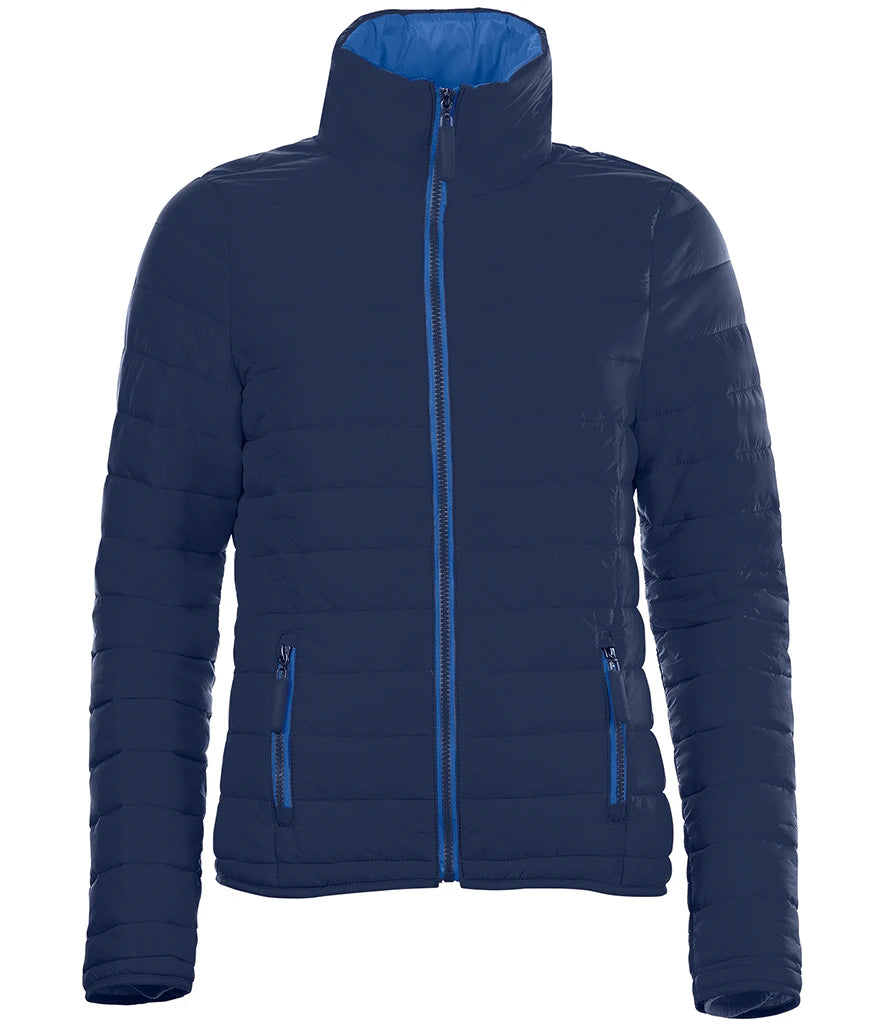SOL'S Ladies Ride Padded Jacket — Navy