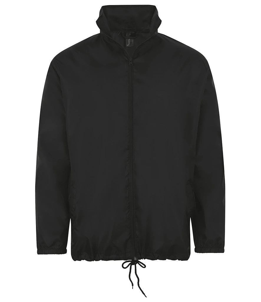 SOL'S Unisex Shift Windbreaker Jacket — Black