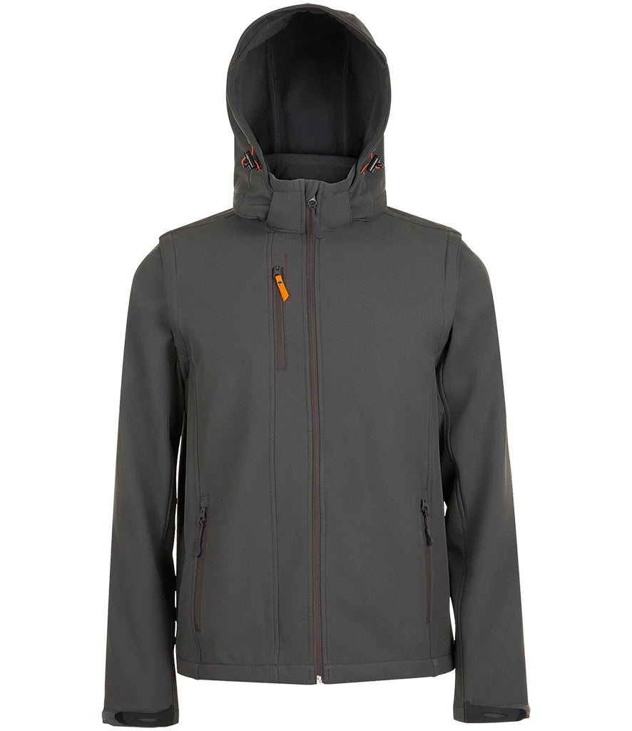 SOL'S Transformer Pro Soft Shell Jacket — Charcoal