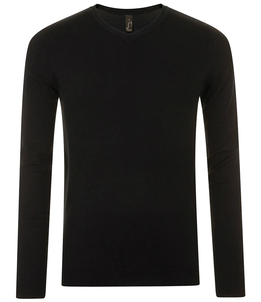 SOL'S Glory V Neck Sweater — Black