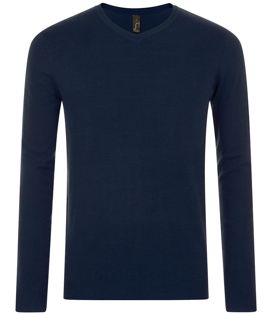 SOL'S Glory V Neck Sweater — French Navy