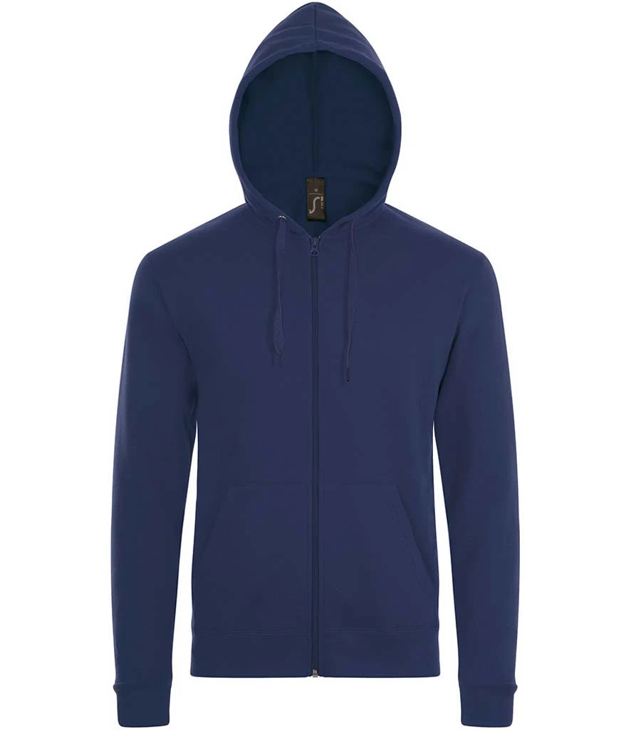 SOL'S Stone Zip Hooded Sweatshirt — French Navy
