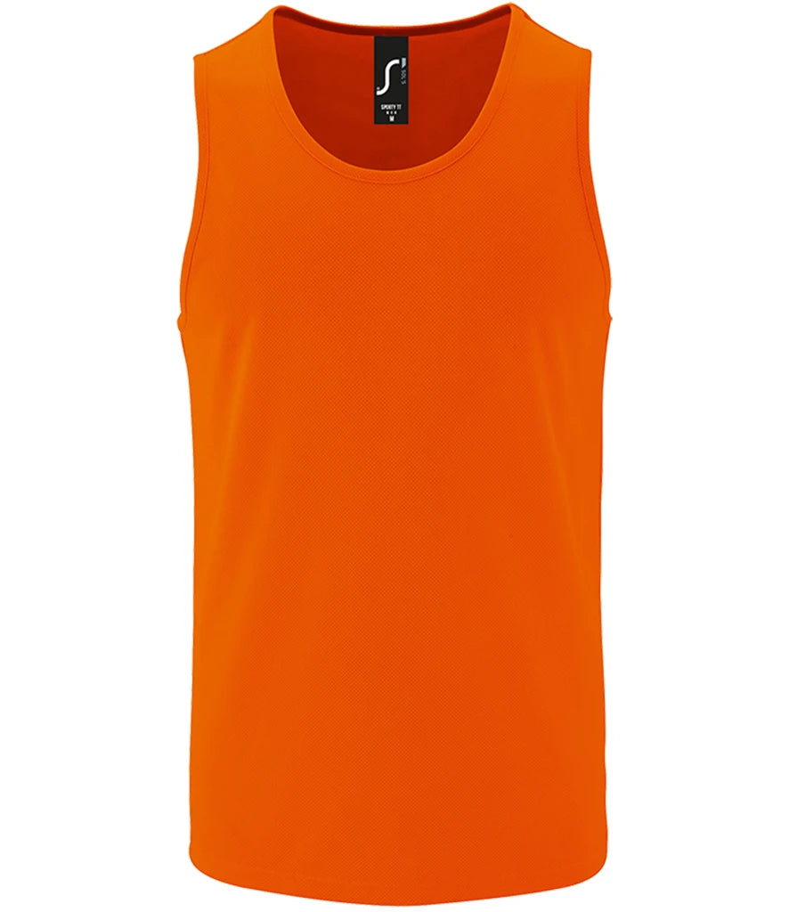 SOL'S Sporty Performance Tank Top — Neon Orange