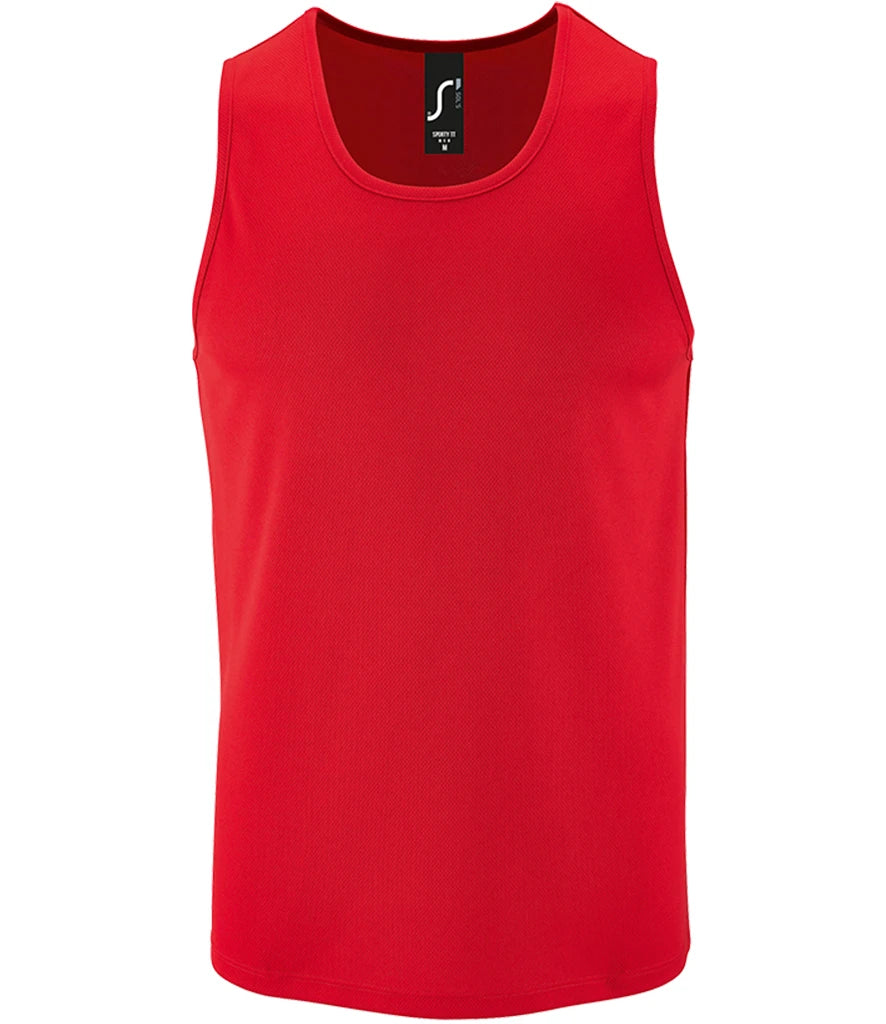 SOL'S Sporty Performance Tank Top — Red