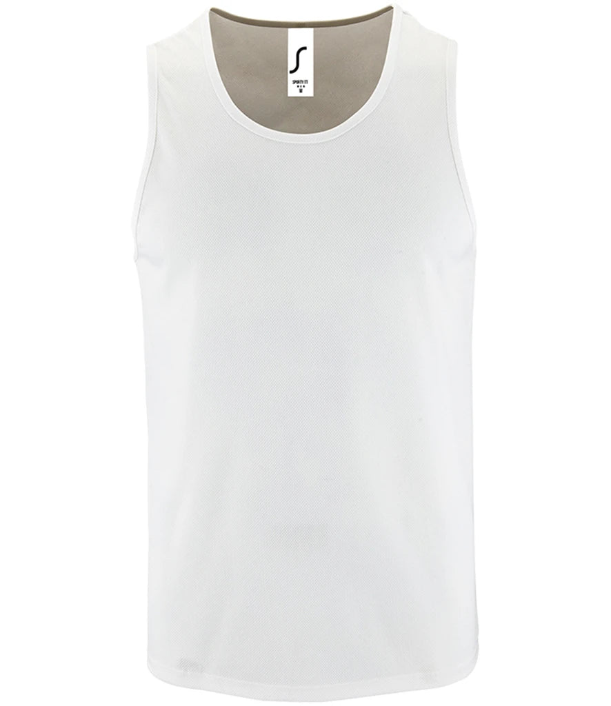 SOL'S Sporty Performance Tank Top — White