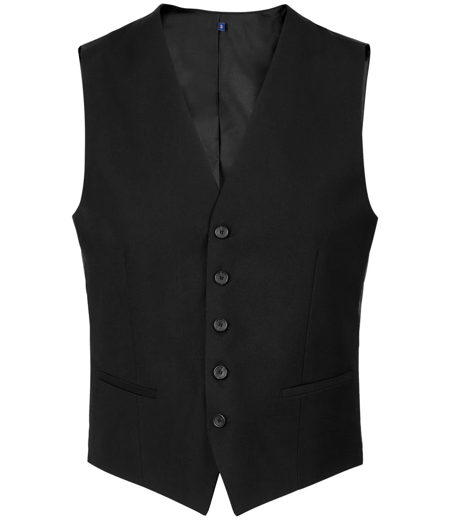 NEOBLU Max Suit Waistcoat — Deep Black