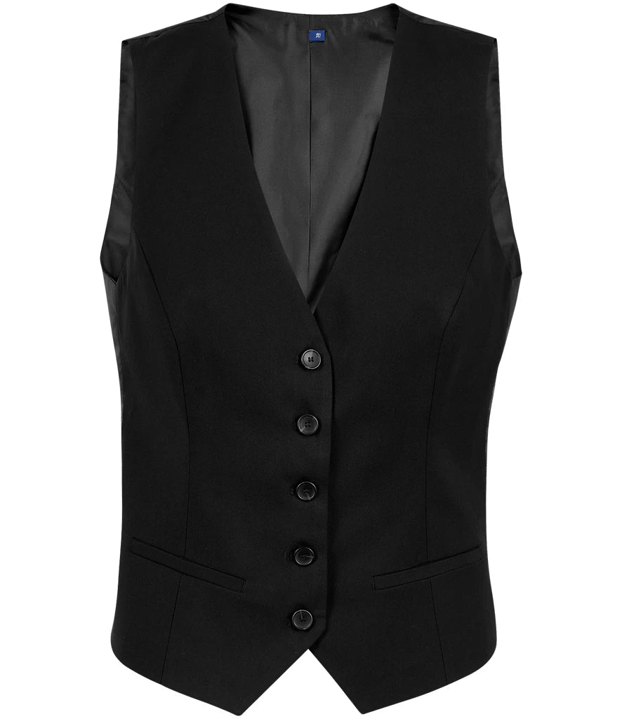NEOBLU Ladies Max Suit Waistcoat — Deep Black