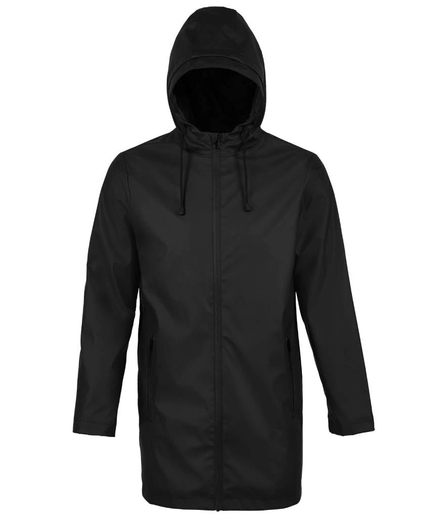 NEOBLU Antoine Wax Parka Jacket — Deep Black