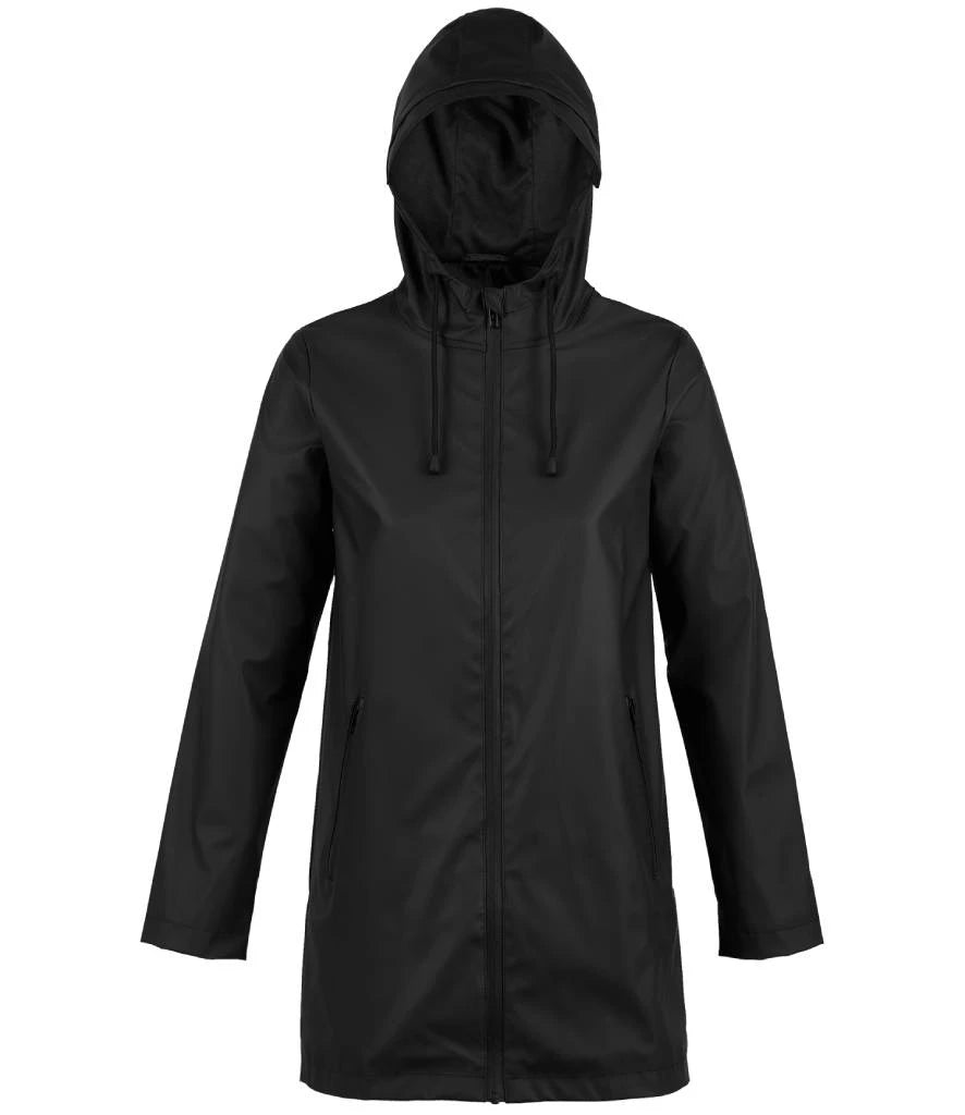 NEOBLU Ladies Antoine Wax Parka Jacket — Deep Black