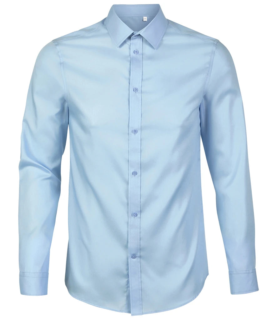 NEOBLU Blaise Long Sleeve Shirt — Soft Blue