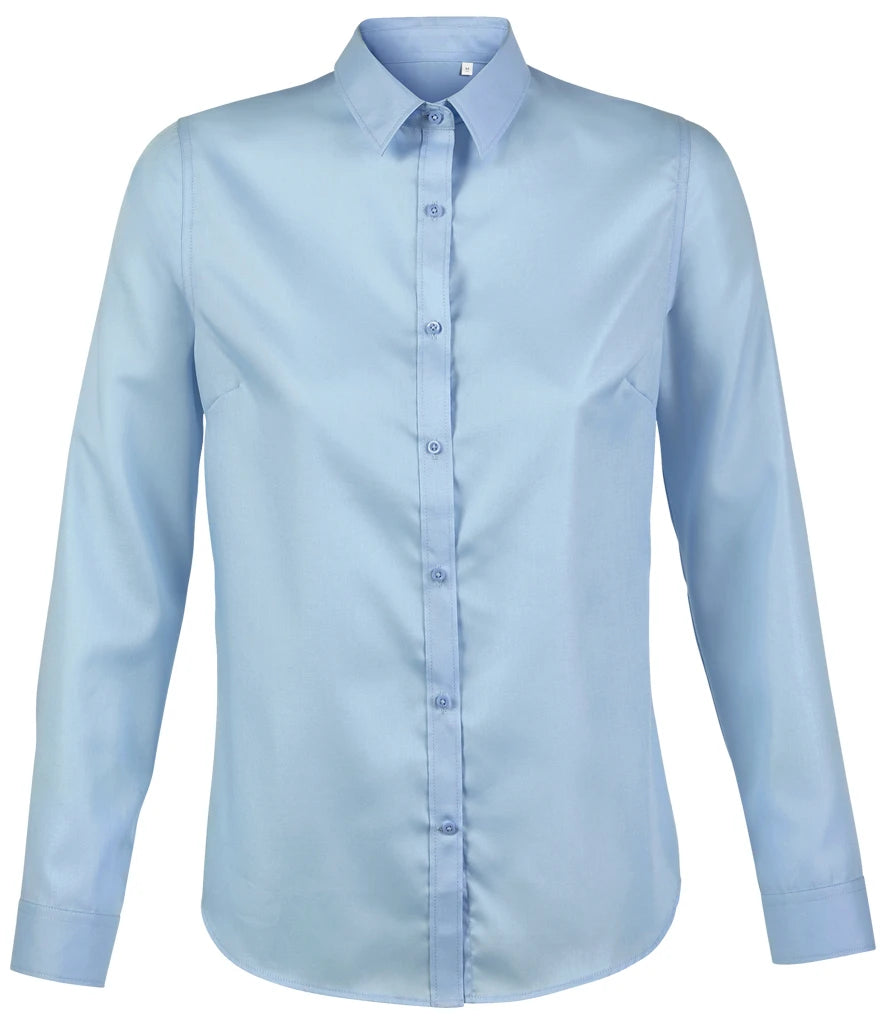 NEOBLU Ladies Blaise Long Sleeve Shirt — Soft Blue