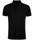 NEOBLU Owen Piqué Polo Shirt — Deep Black