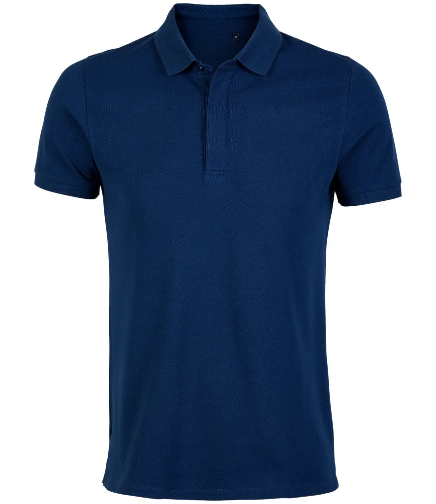NEOBLU Owen Piqué Polo Shirt — Deep Blue
