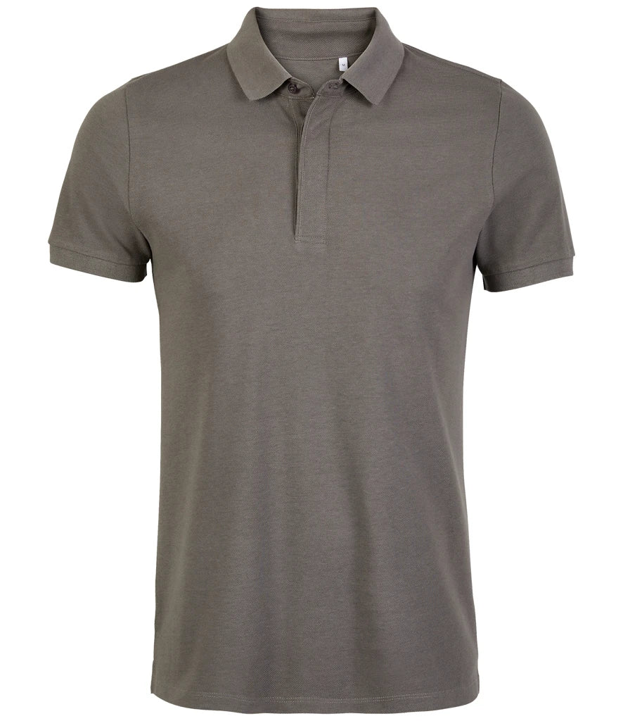 NEOBLU Owen Piqué Polo Shirt — Soft Grey