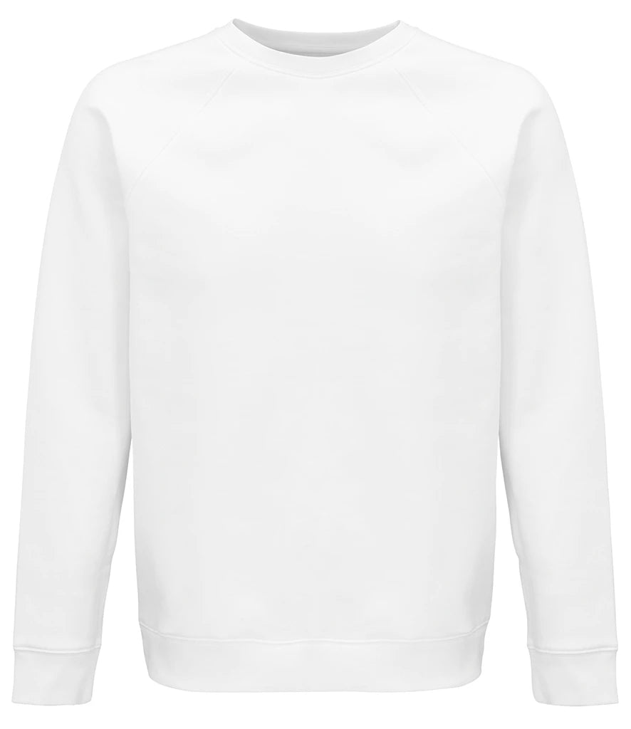 SOL'S Unisex Space Organic Raglan Sweatshirt — White