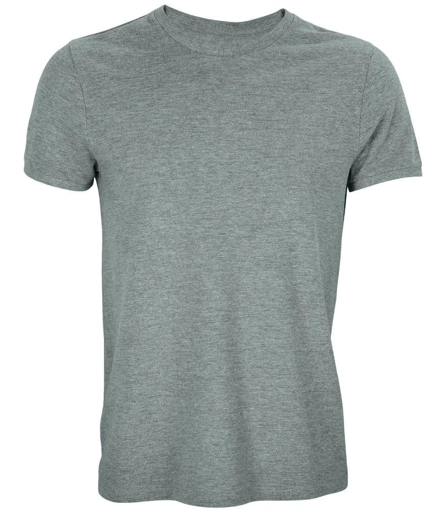 NEOBLU Unisex Loris Organic Piqué T-Shirt — Grey Marl