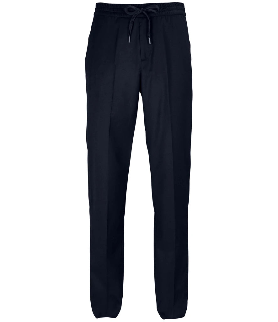 NEOBLU Germain Elasticated Waist Trousers — Night Blue