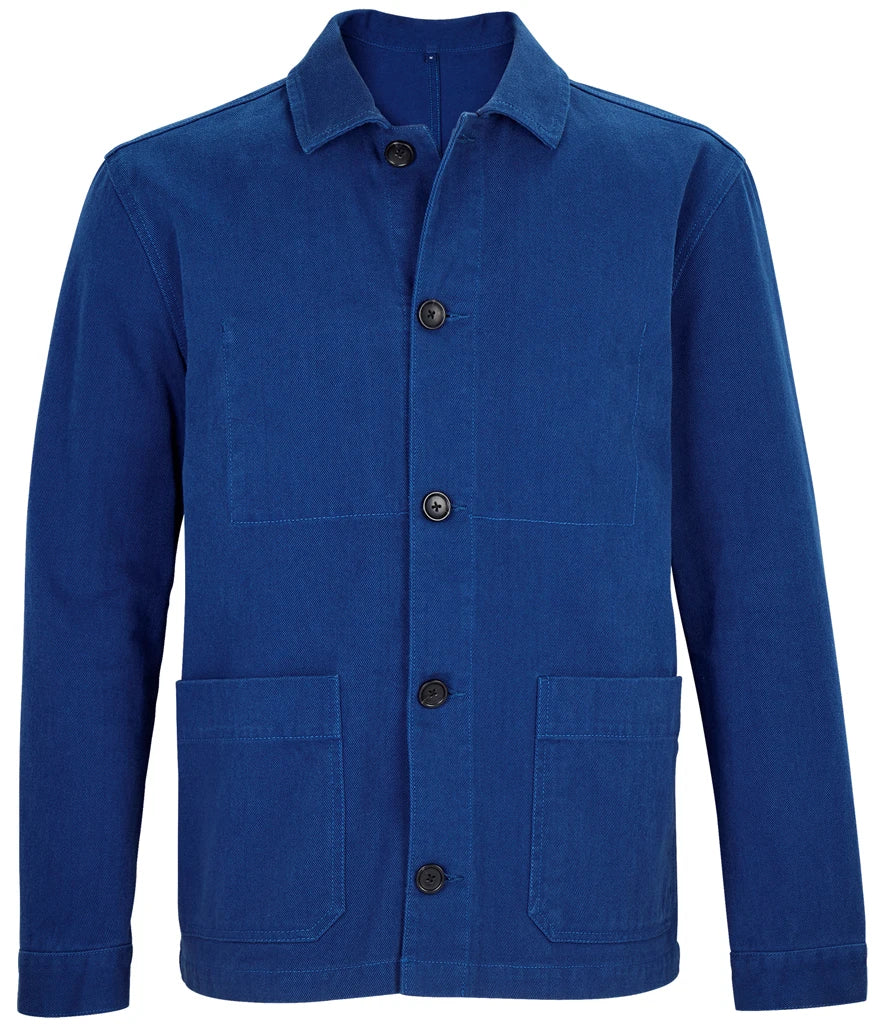 NEOBLU Mael Workwear Utility Jacket — Deep Blue