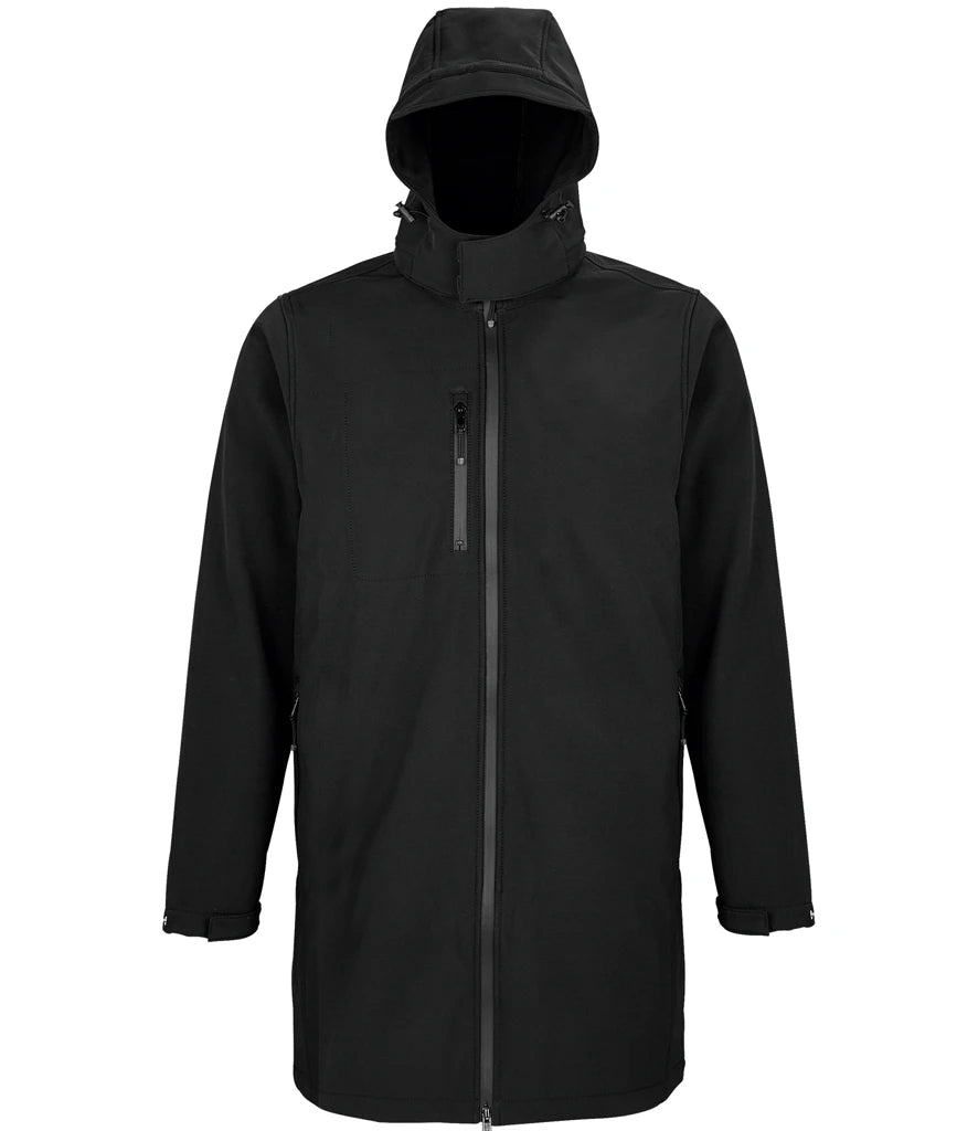 NEOBLU Achille Long Soft Shell Jacket — Deep Black