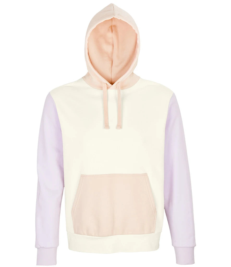 SOL'S Unisex Collins Organic Contrast Hoodie — Off White