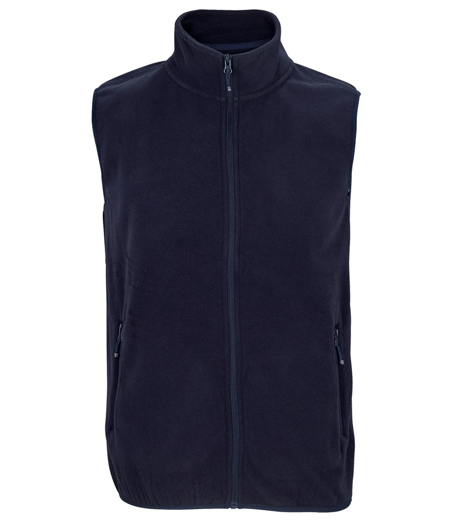 SOL'S Unisex Factor Recycled Micro Fleece Bodywarmer — Navy
