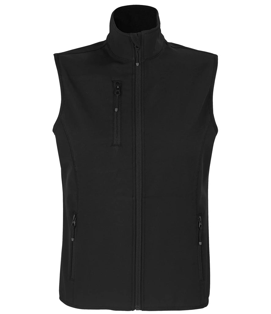 SOL'S Ladies Falcon Recycled Soft Shell Bodywarmer — Black