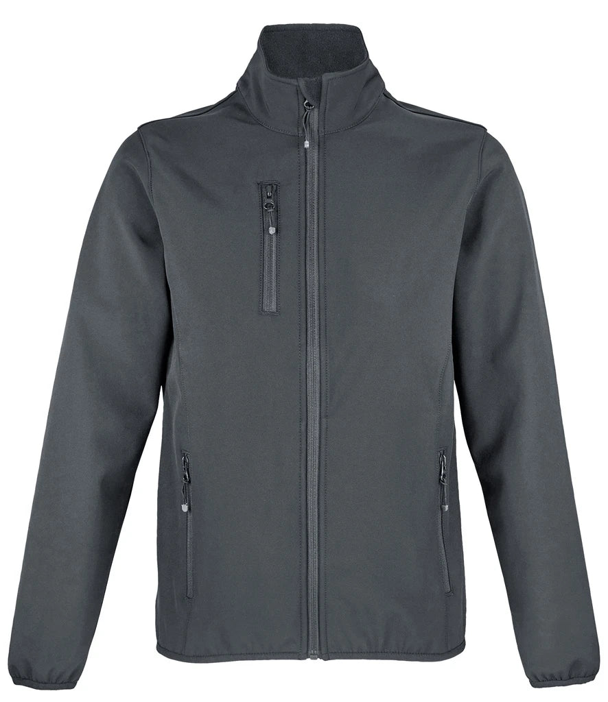 SOL'S Ladies Falcon Recycled Soft Shell Jacket — Charcoal