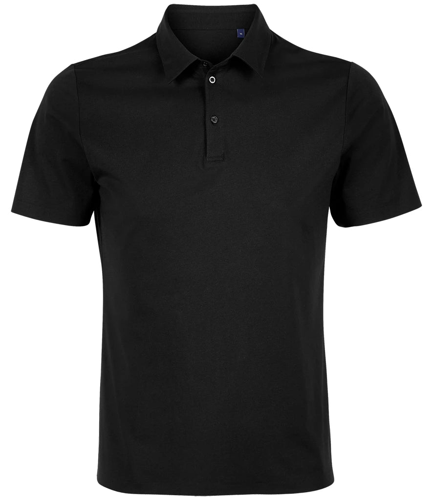 NEOBLU Relax Oscar Jersey Polo Shirt — Deep Black