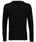 NEOBLU Sullivan V Neck Sweater — Deep Black