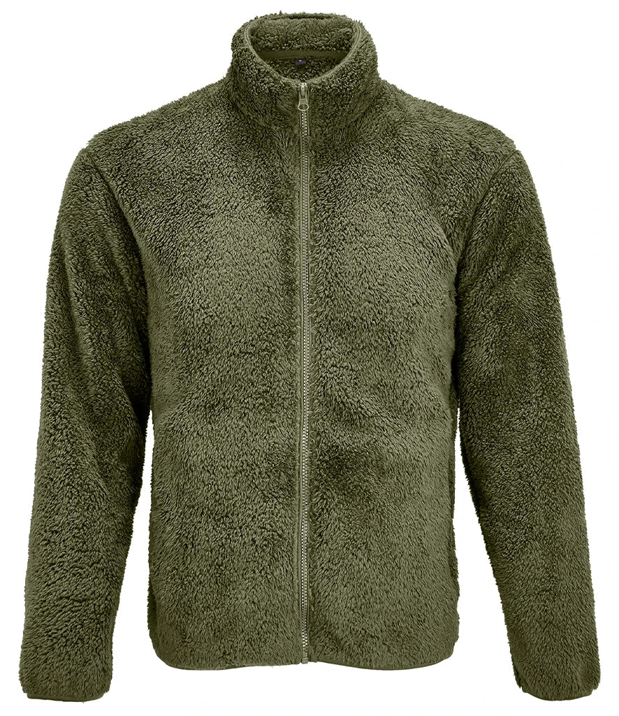 SOL'S Unisex Finch Fluffy Jacket — Army