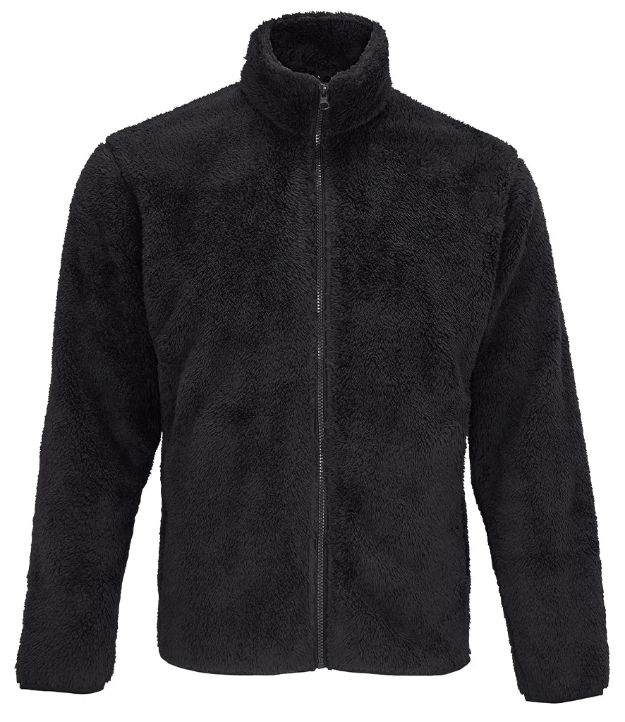 SOL'S Unisex Finch Fluffy Jacket — Carbon Grey