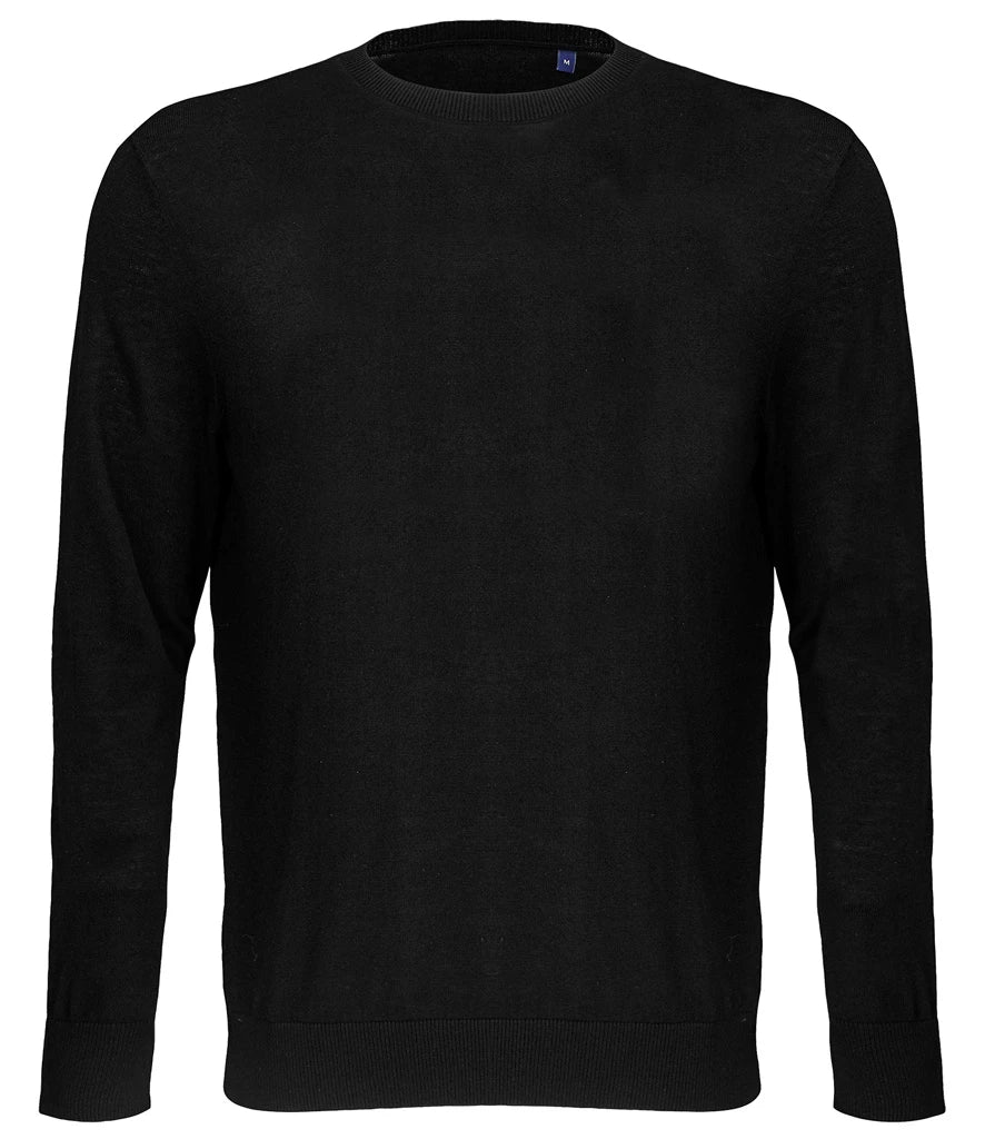 NEOBLU Stuart Round Neck Sweater — Deep Black