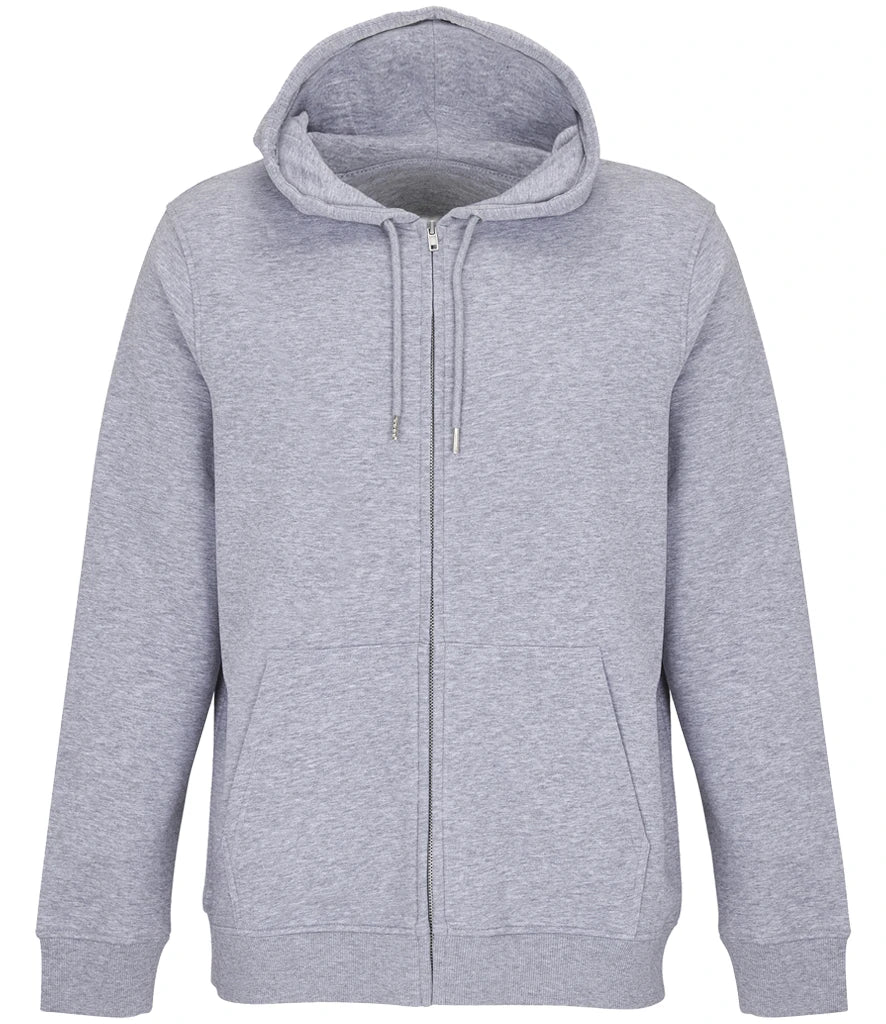 SOL'S Unisex Calipso Full Zip Hoodie — Grey Marl
