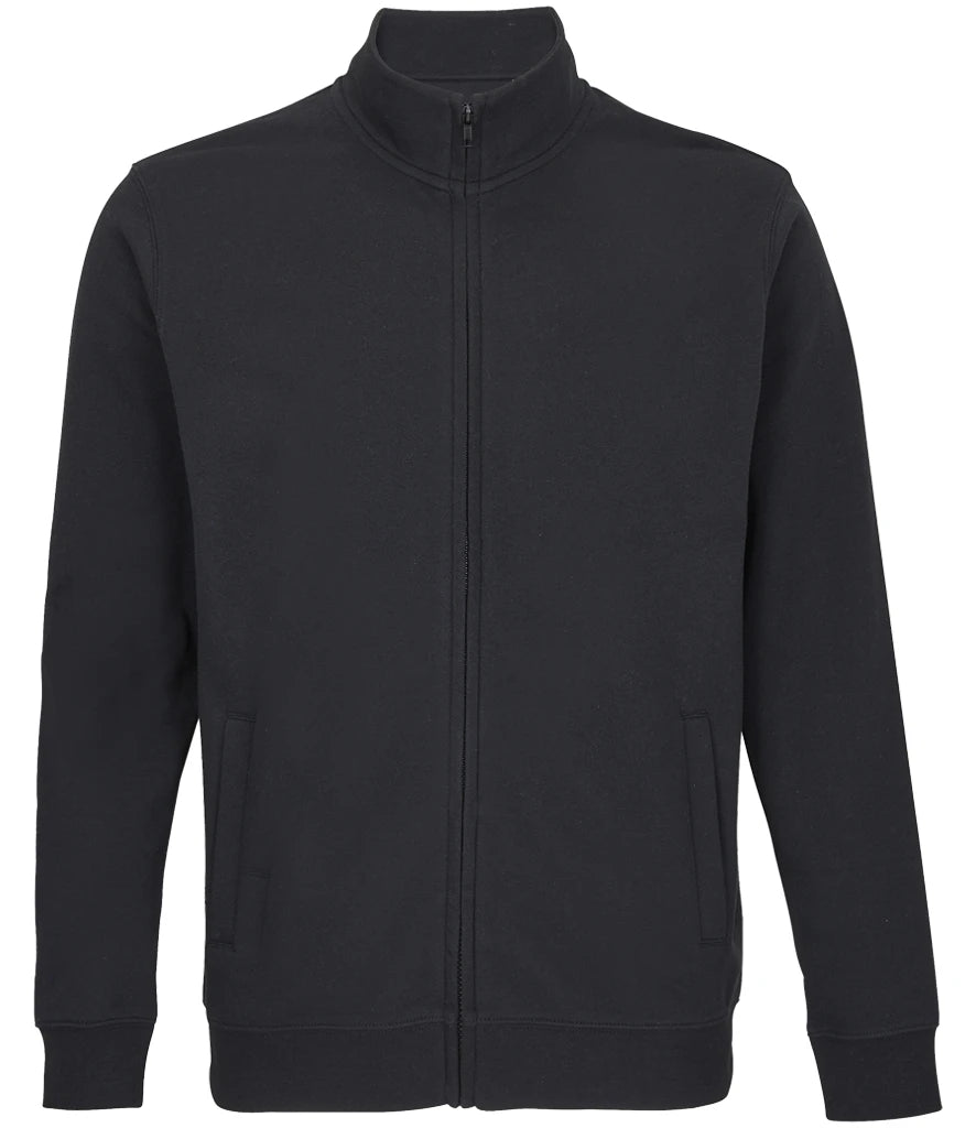 SOL'S Unisex Cooper Full Zip Sweat Jacket — Black