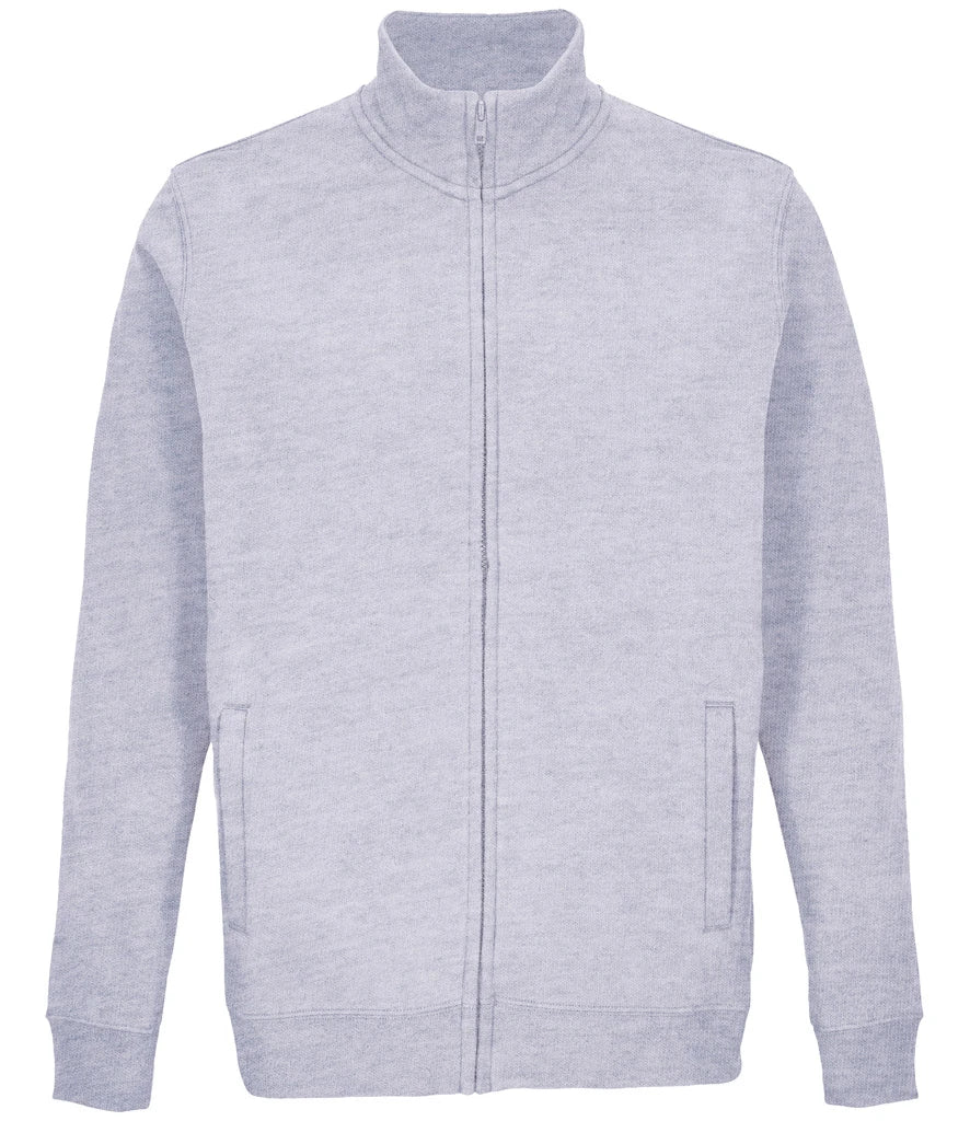 SOL'S Unisex Cooper Full Zip Sweat Jacket — Grey Marl