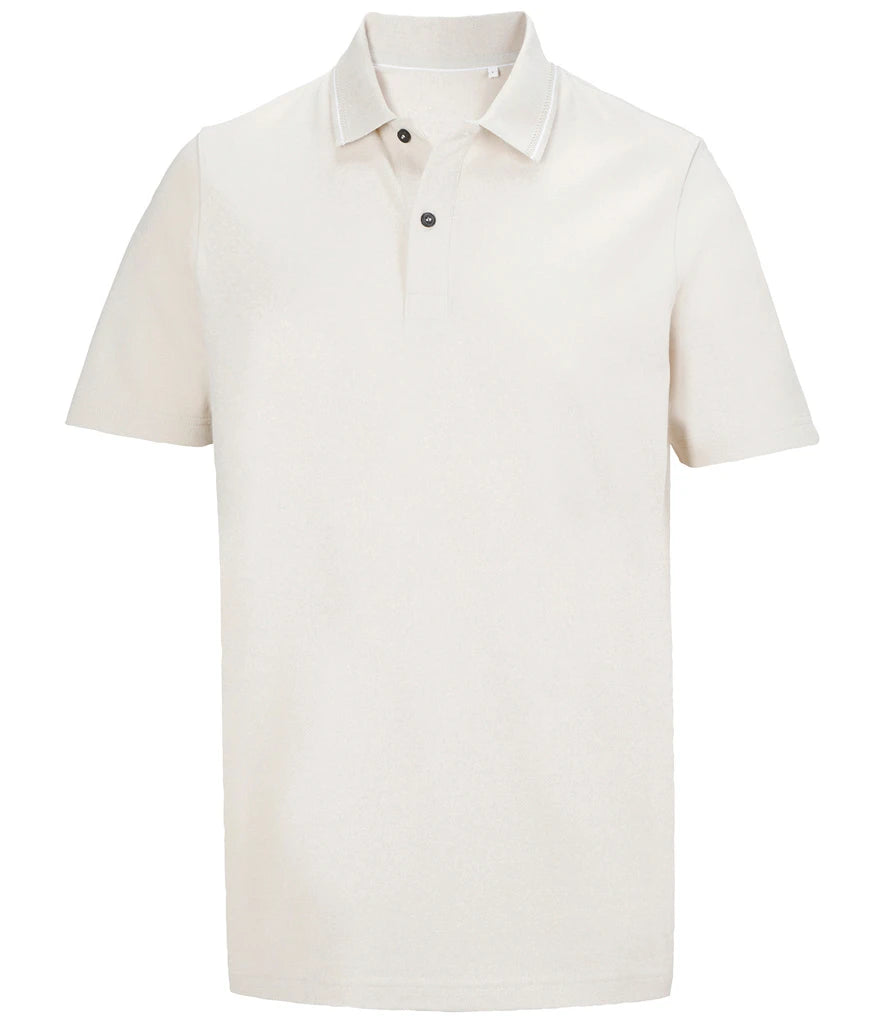 NEOBLU Unisex Orel Piqué Polo Shirt — Dusty Beige