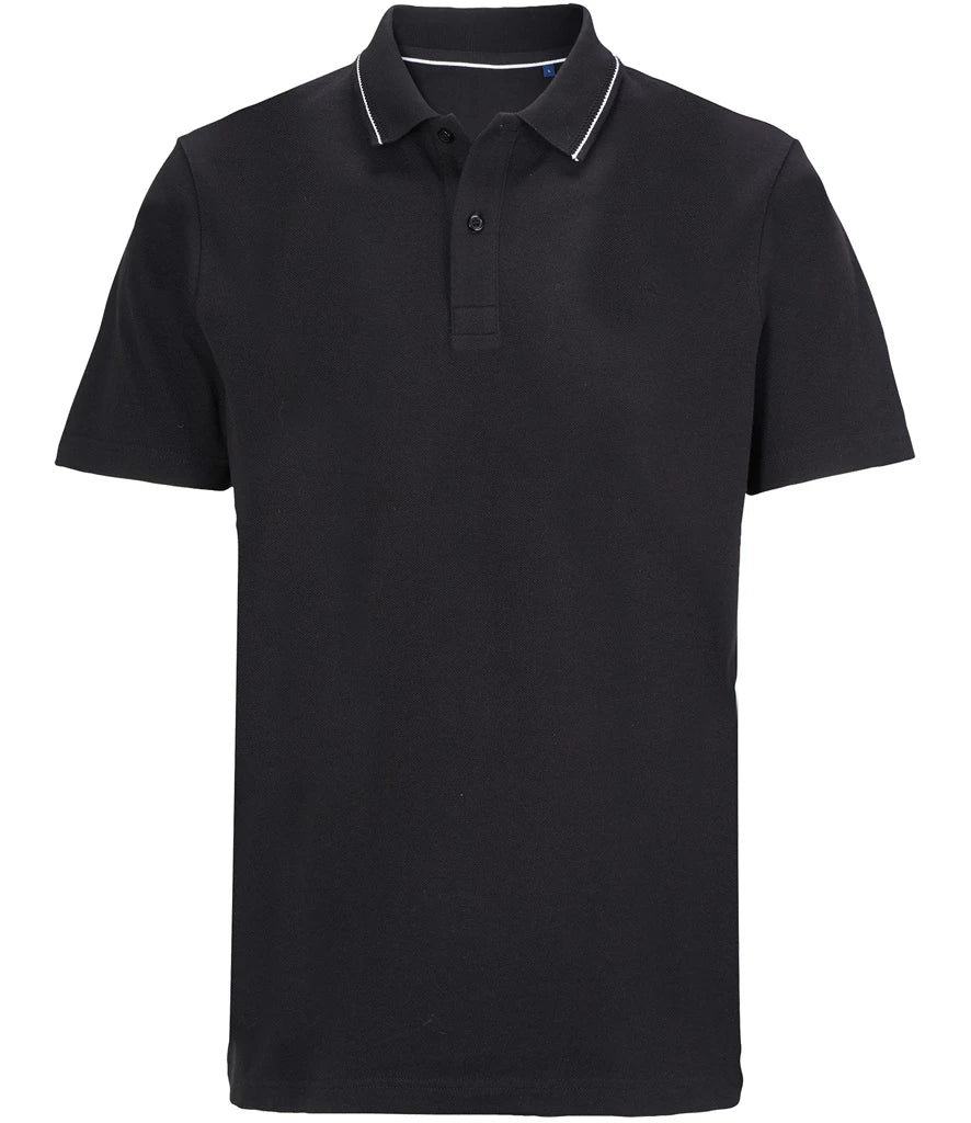 NEOBLU Unisex Orel Piqué Polo Shirt — Deep Black