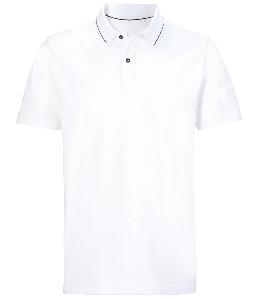 NEOBLU Unisex Orel Piqué Polo Shirt — Optic White
