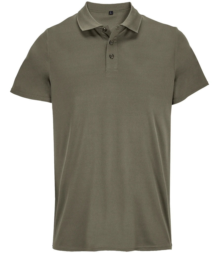 SOL'S Unisex Pitcher Recycled Polyester Piqué Polo Shirt — Army