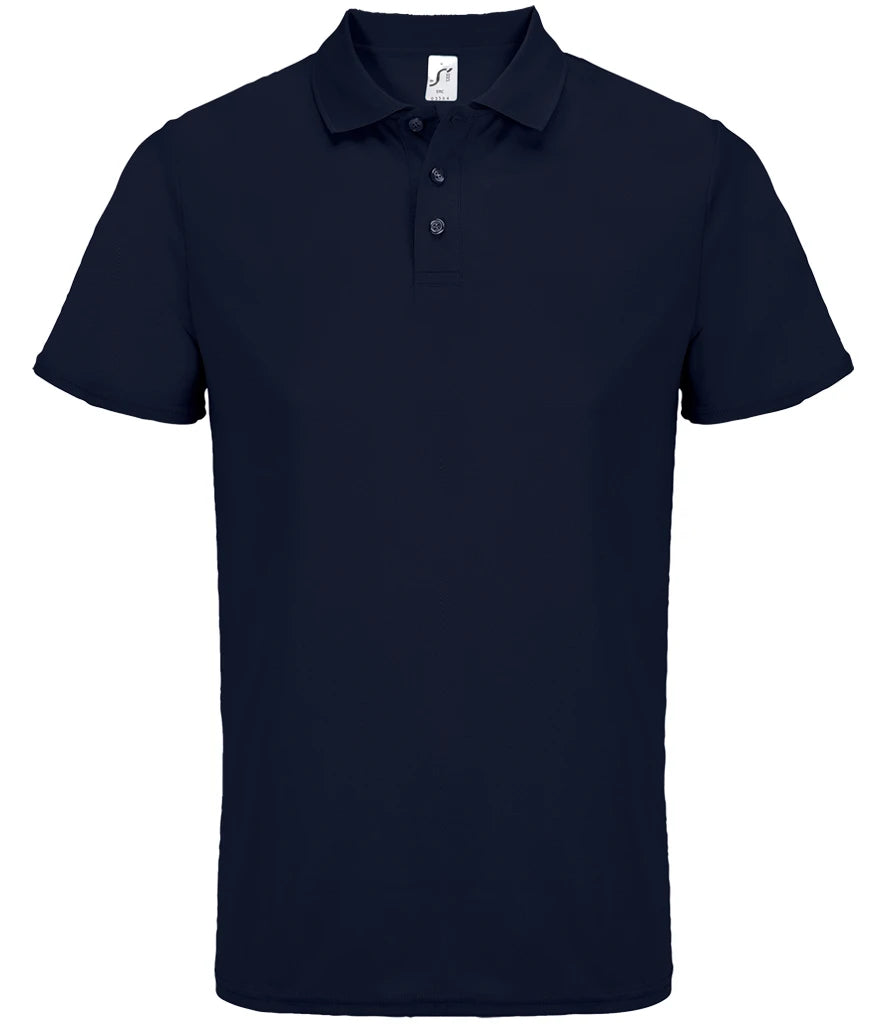 SOL'S Unisex Pitcher Recycled Polyester Piqué Polo Shirt — French Navy