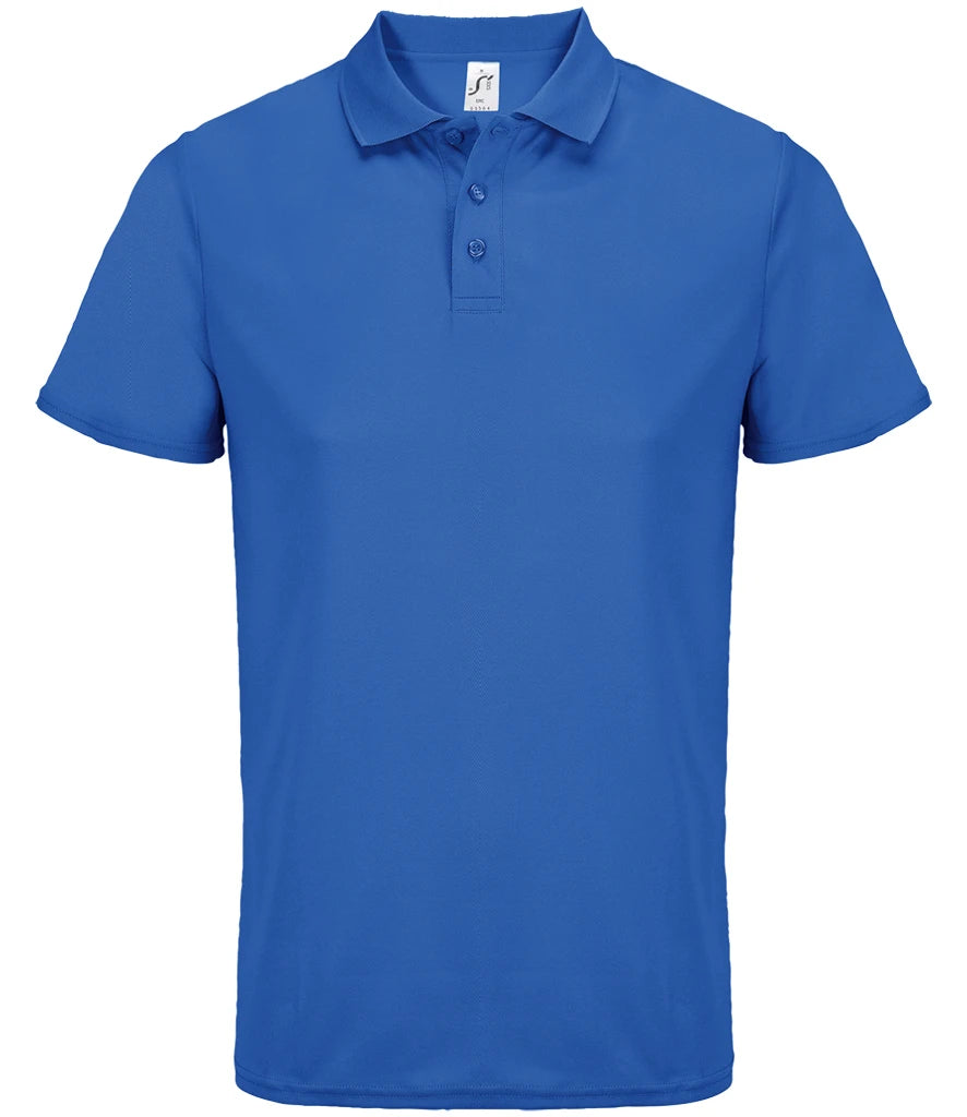SOL'S Unisex Pitcher Recycled Polyester Piqué Polo Shirt — Royal Blue
