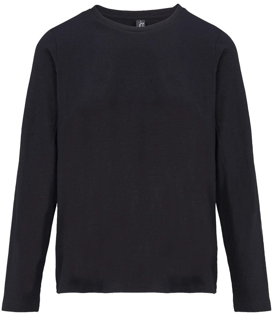 SOL'S Ladies Monarch Long Sleeve T-Shirt — Deep Black