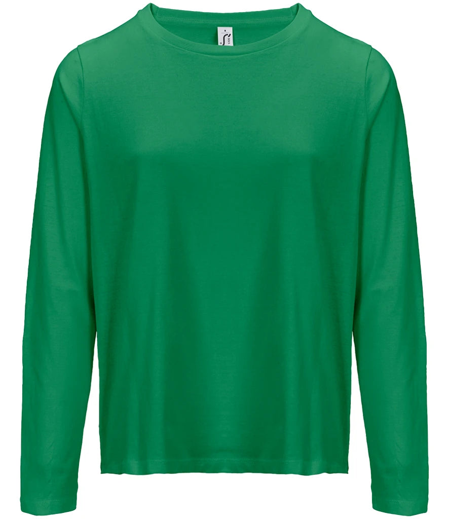 SOL'S Ladies Monarch Long Sleeve T-Shirt — Kelly Green