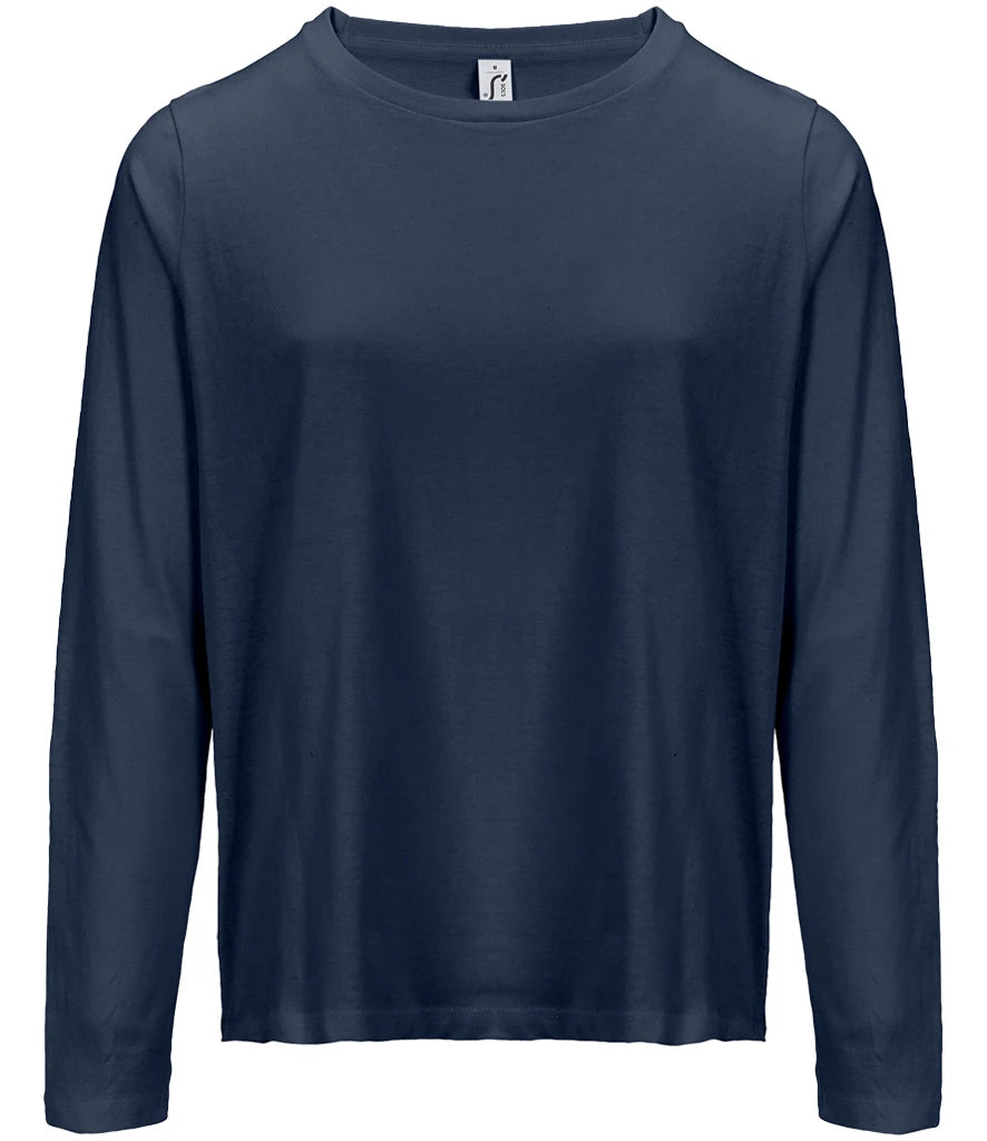 SOL'S Ladies Monarch Long Sleeve T-Shirt — Navy
