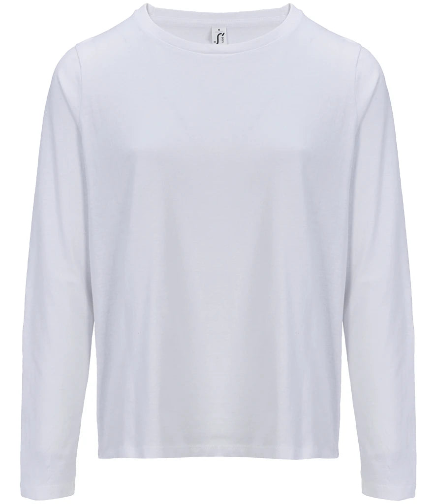 SOL'S Ladies Monarch Long Sleeve T-Shirt — White