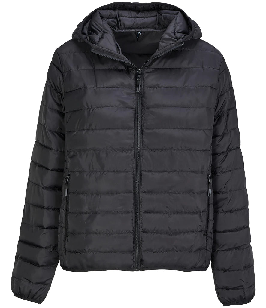 SOL'S Ladies Stream Hooded Jacket — Black