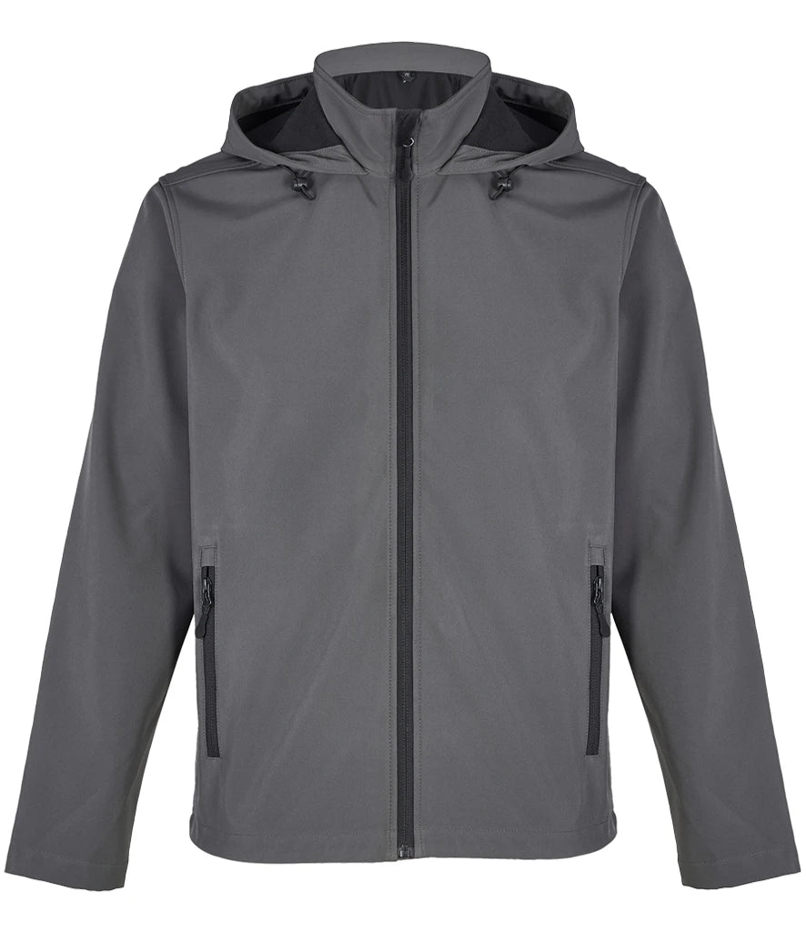 SOL'S Race Hooded Soft Shell Jacket — Charcoal