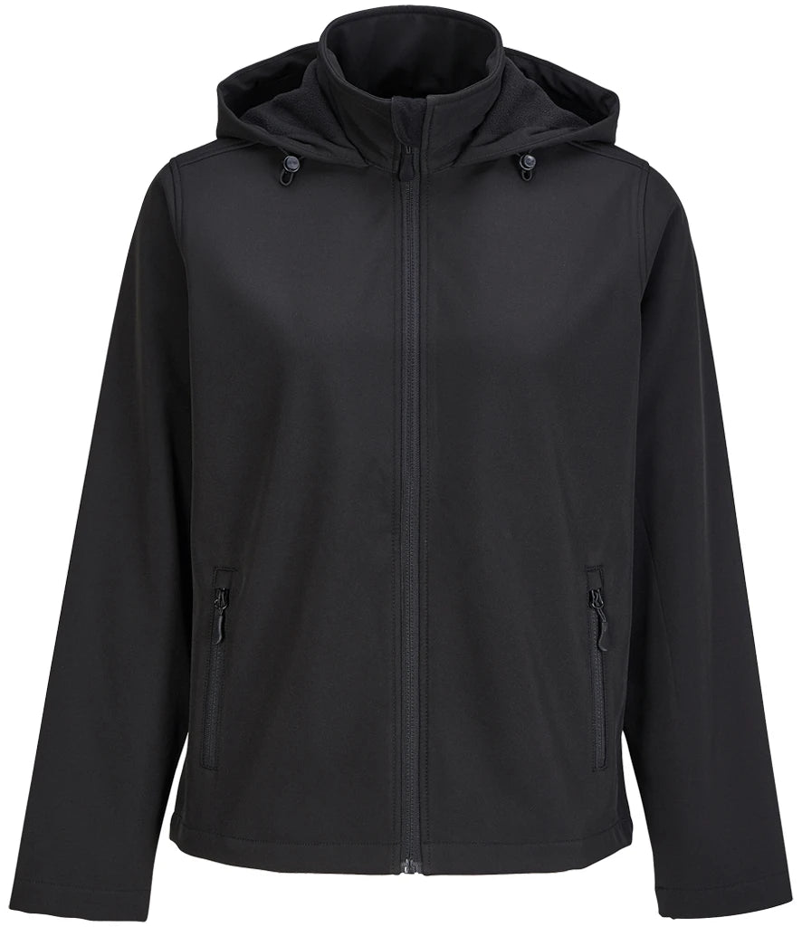 SOL'S Ladies Race Hooded Soft Shell Jacket — Black