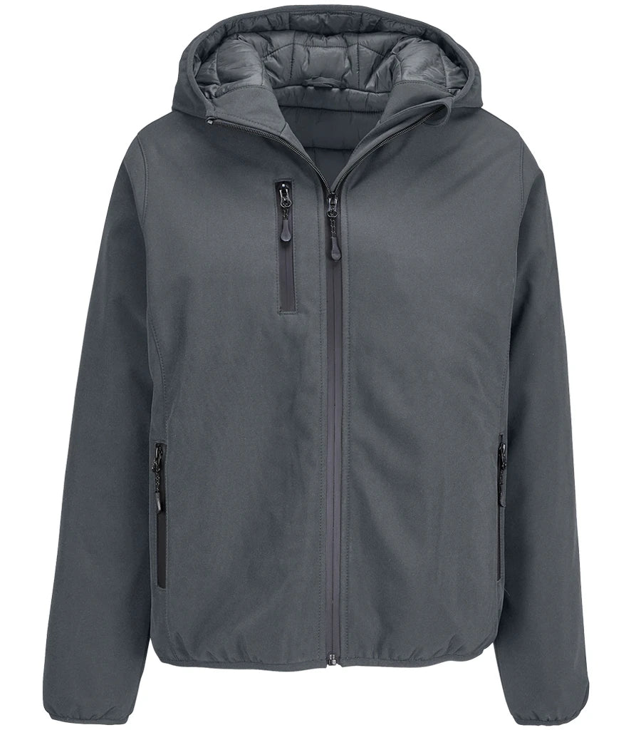 SOL'S Ladies Falcon Padded Soft Shell Jacket — Charcoal
