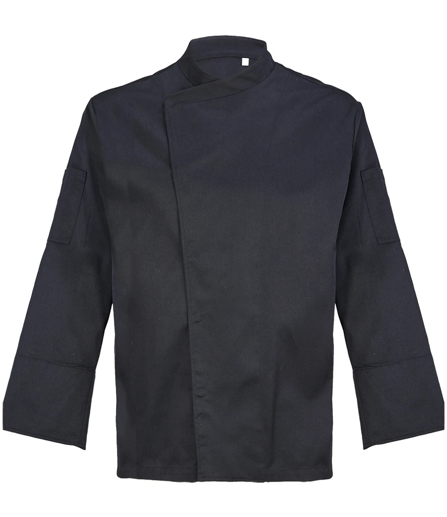 NEOBLU Long Sleeve Chef's Jacket — Deep Black